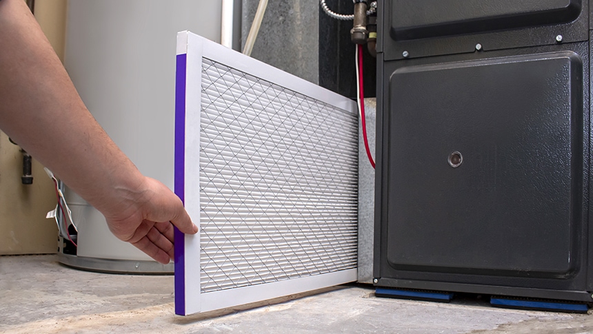 Replacing furnace filter