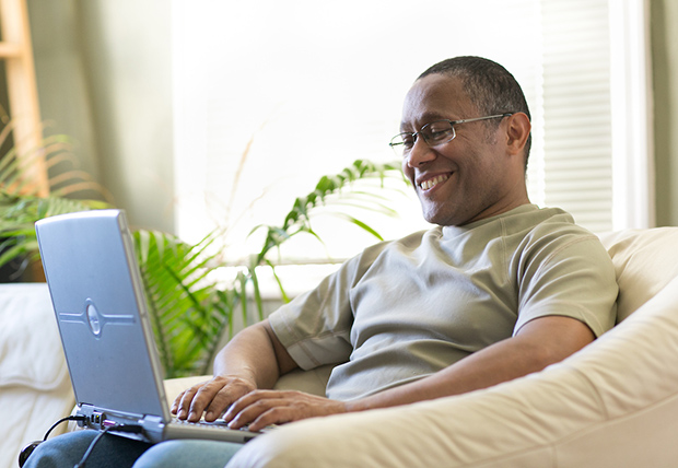 man on laptop