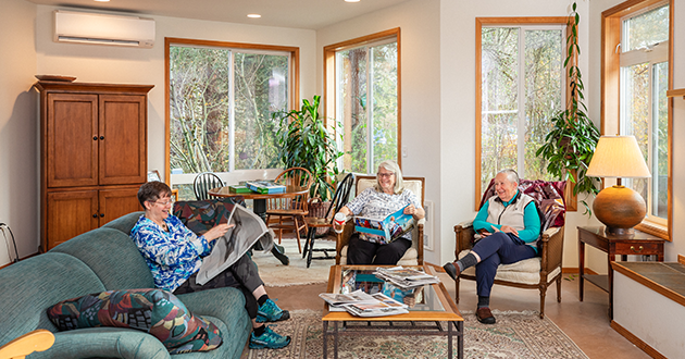 Cooling space aligns with cohousing community’s inclusive values